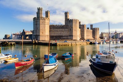 Caernarfon, Gales, Reino Unido. El castillo. de Unbekannt Unbekannt